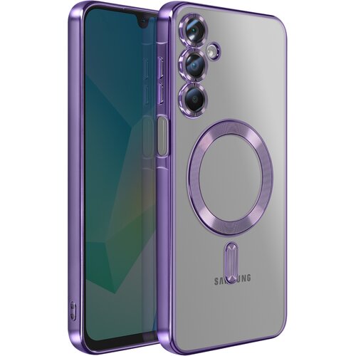 AVIZAR Ovitek za Samsung Galaxy A16, združljiv z MagSafe, s kromiranim robom, Vijolična, (5000189546) Cene