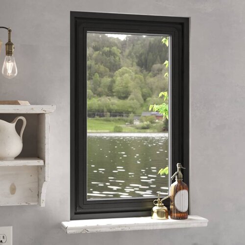 VidaXL Magnetni komarnik za okna antracit 80x140 cm Slike