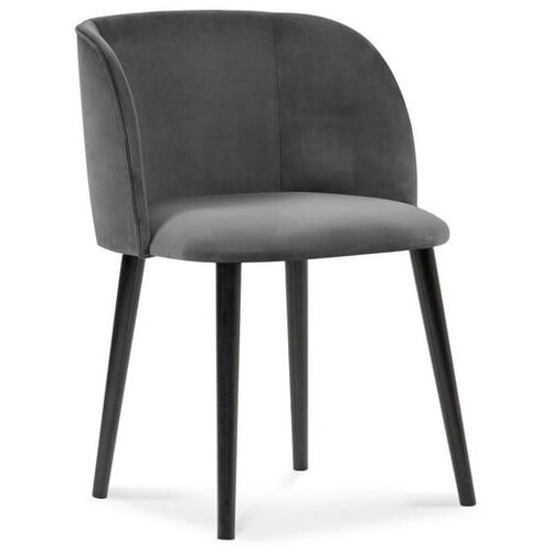 Windsor &amp;amp; Co Sofas tamnosiva blagovaonska stolica s bar&amp;scaron;unastom presvlakom Aurora Slike