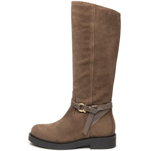 Nero Giardini Škornji Velour Sauvage Taupe Tr Altamura 8252 Lig Kostanjeva Cene