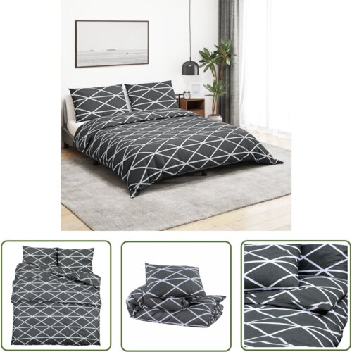 The Living Store Posteljnina siva 200x200 cm bombaž - Komplet Prevlek Za Odejo, (21743835) Cene