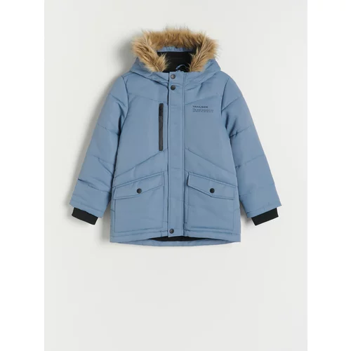 Reserved - Termoizolirana jakna s kapuljačom - steel blue