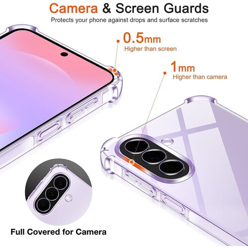Techsuit Shockproof Clear Silicone prozirna maskica otporna na udarce za Samsung Galaxy A27 5G Slike