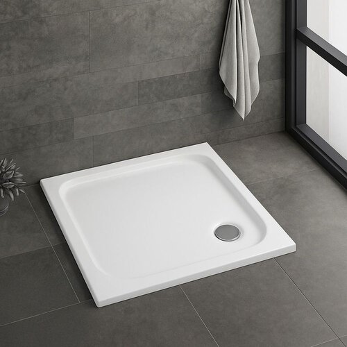 REA Bath Tu&amp;scaron; pladenj Belmond White 90x90 Slike