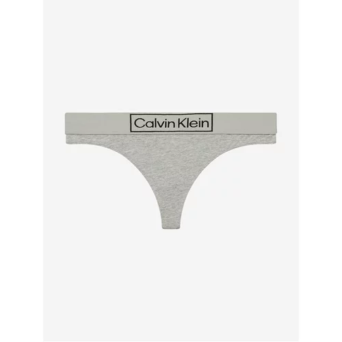 Calvin Klein Underwear Tangice pegasto siva / črna