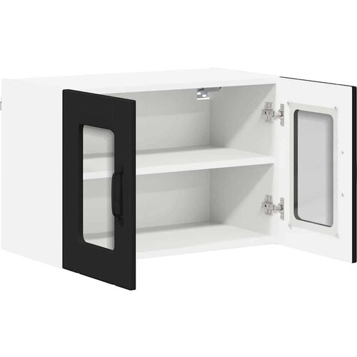 VidaXL zidni kuhinjski ormarić crna 60 x 31 x 40 cm konstruirano drvo Slike