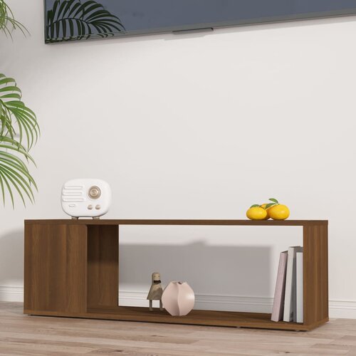 vidaXL TV omarica rjavi hrast 100x24x32 cm konstruiran les Cene