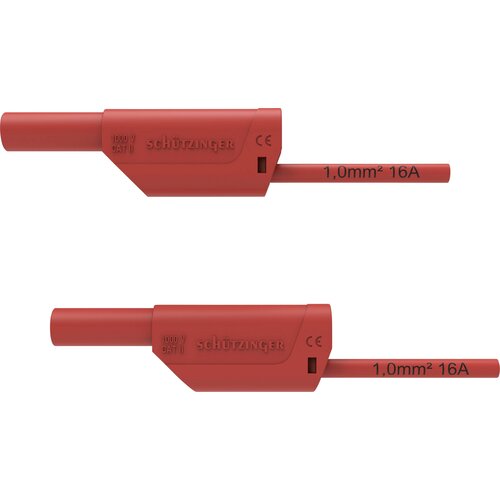 Schützinger VSFK 8500 / 1 / 200 / RT varnostni merilni kabel 4 mm moški konektor 4 mm moški konektor 200.00 cm rdeča 1 kos, (20423114) Cene