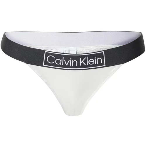 Calvin Klein Swimwear Bikini donji dio siva / crna / bijela