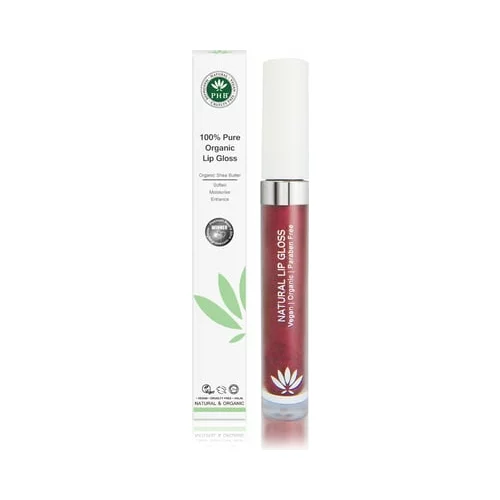 PHB Ethical Beauty 100% Pure Organic Lip Gloss - Plum