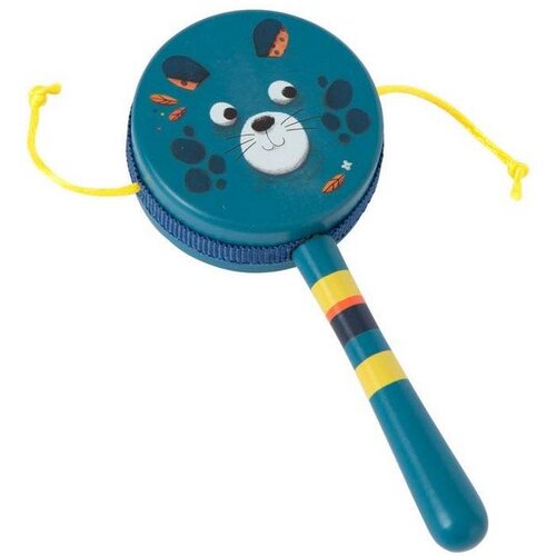 Moulin Roty Drveni bubanj sa zvečkom - Dans la jungle Cene