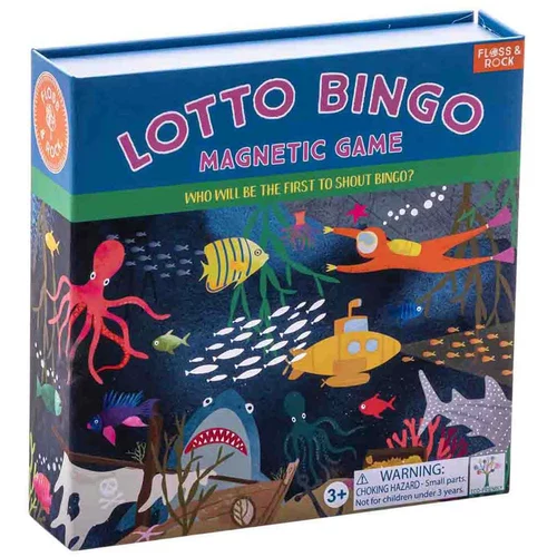 Floss&Rock® magnetna družabna igra lotto bingo deep sea
