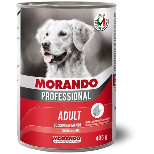 Morando Professional Adult komadići govedina, konzerva Slike