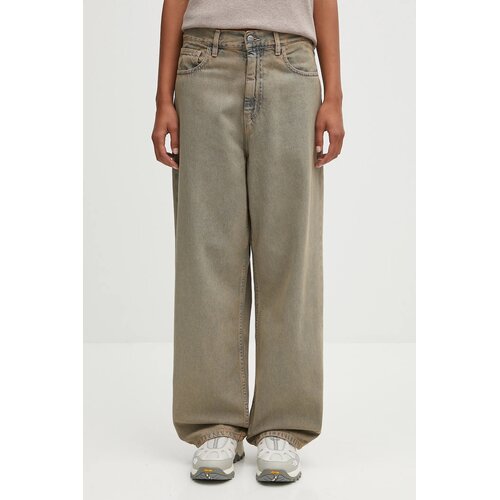 Carhartt WIP Hlače W' Brandon Pant Blue/ Leather Garment Dyed S Cene