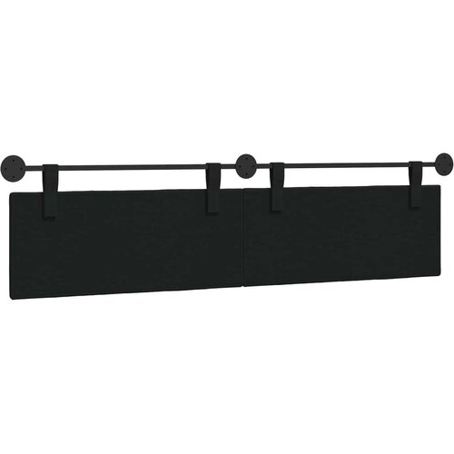  Držeće uzglavlje Zidne Prugasti Crna 210 x 55 x 5 cm tkanina - Crna 200 cm bez LED Slike