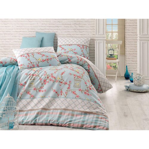Aberto Design komplet posteljina Birdcage, 200x220 cm, Šarena Cene