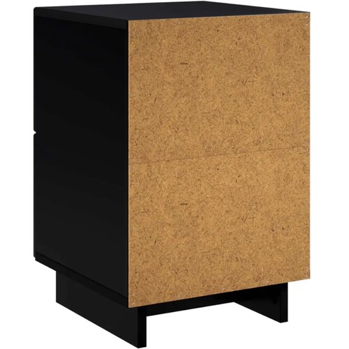 Noćni ormar Crna 33 5 x 34 5 x 50 cm Konstruirano drvo - Crna 1 Slike