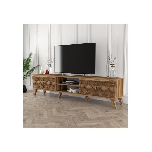 Hanah home tv polica class walnut Cene