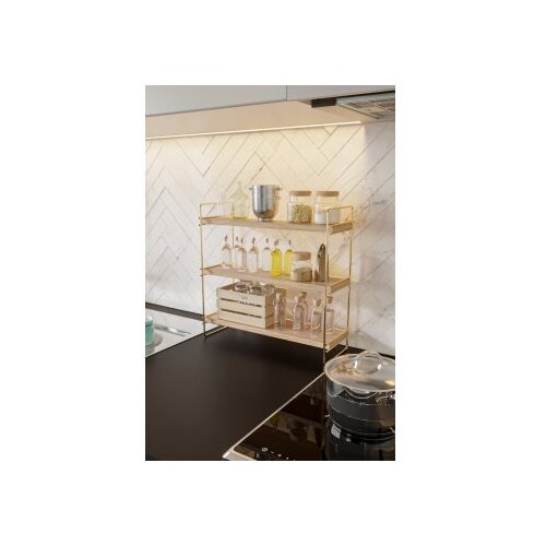 Aberto Design Wallxpert 498HFT1108 Zidna polica, Bež-zlatna Cene