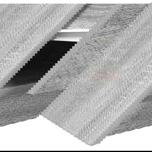 vidaXL Kavna mizica s predali siva sonoma 100x100x40 cm Cene