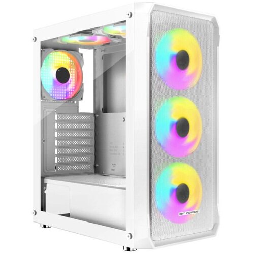 BIT FORCE SWAN ARGB-4 Gaming Midi Tower ATX kući&scaron;te bez napajanja, bijelo Cijene