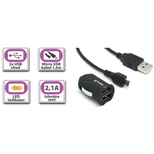 Xplore dodatek za tablični rač. XP240 usb avto polnilec Slike