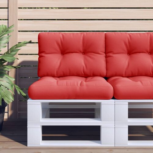 vidaXL Jastuk za palete crveni 50 x 40 x 12 cm od tkanine Cijene