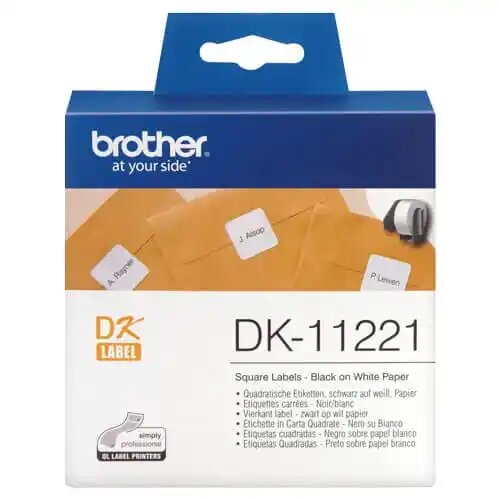 Brother DK11221 SQUARE LABEL 23X23MM Slike