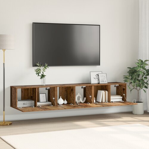 vidaXL Set TV ormarića Staro drvo Drvo Standard Pohrana TV ormarić Cijene