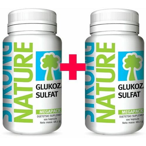 Strong Nature glukozamin sulfat 500 mg 2x100 kapsula 101672 Slike