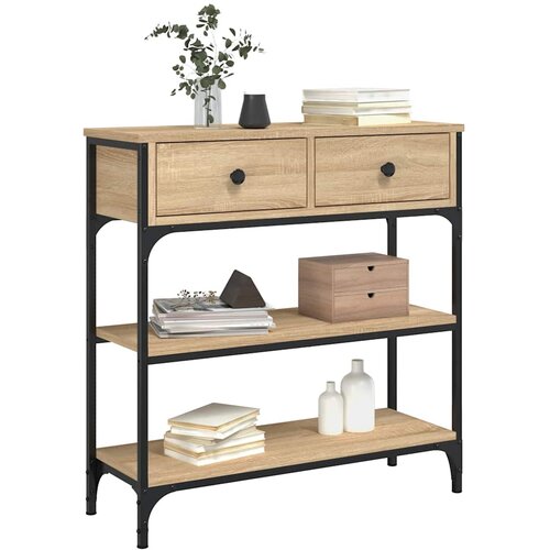  Konzolni stol boja hrasta sonome 72,5x25x75cm konstruirano drvo Slike
