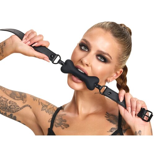 Bad Kitty Bone Gag Black Slike