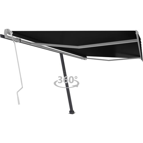  Prostostoječa ročno zložljiva 400x350 cm antracitna Cene