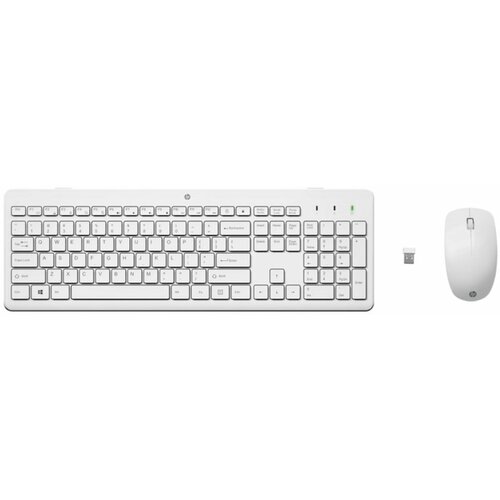 Hp 230 (3L1F0AA) us bežični set tastatura+miš beli Slike
