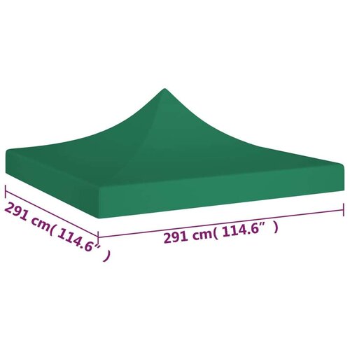 VidaXL Krov za &amp;scaron;ator za zabave 3 x 3 m zeleni 270 g/m&amp;sup2; Slike