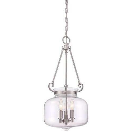 Elstead Lighting Elstead Stropna svetilka s 3 lučmi, brušen nikelj, E14, (22098091) Cene