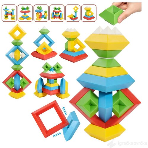 RAZNO Kocke za decu MAGIC TOWER Cene