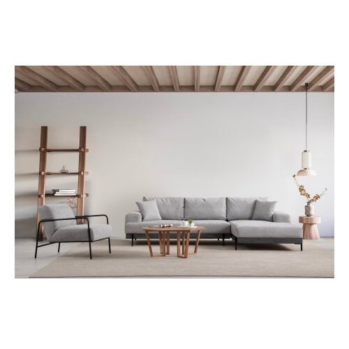 Atelier Del Sofa ugaona garnitura Eti Black Right Grey Slike