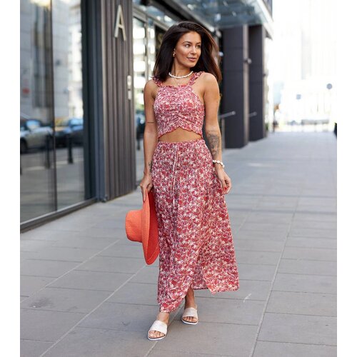 Gemre Red set with top and skirt Febo Slike