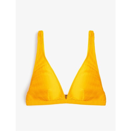 Koton Triangle Bikini Top, Textured Thick Straps Cene