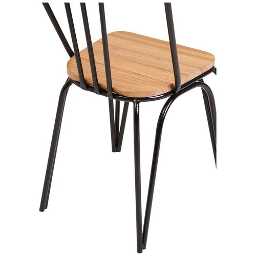 Premier Housewares Črn jedilni stol iz masivnega bresta District &amp;ndash; Slike