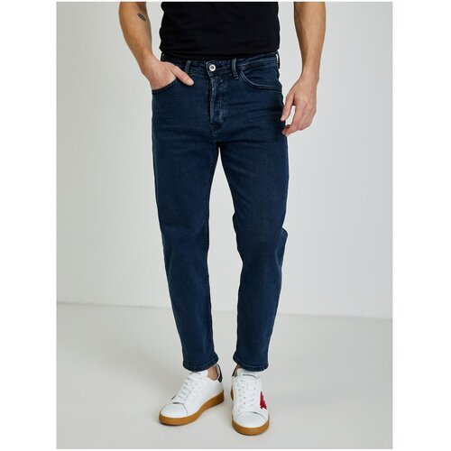Tom Tailor Dark Blue Men's Straight Fit Jeans Denim - Men's Slike