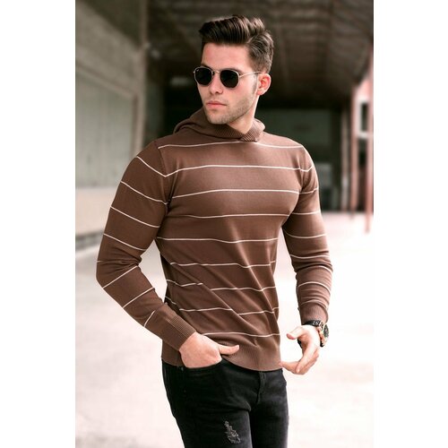 Madmext Sweater - Brown - Regular fit Slike