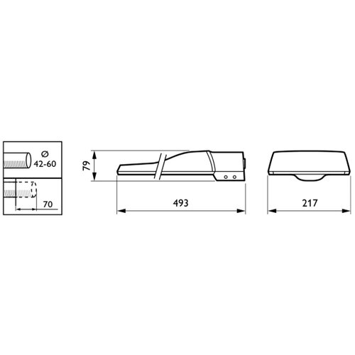 Philips LED ulična svetiljka CORELINE MALAGA LED/37W/230V 3000K IP65 Slike