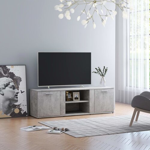 vidaXL TV omarica betonsko siva 120x34x37 cm iverna plošča Cene