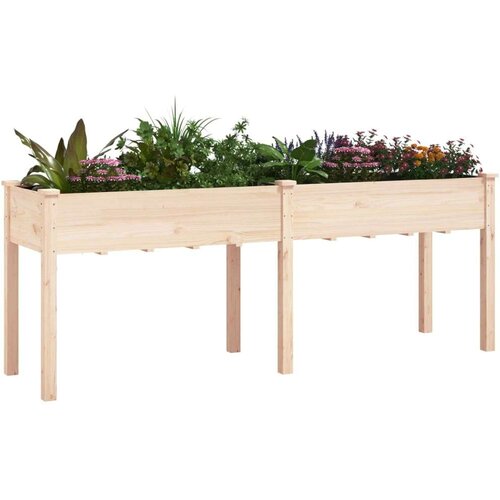 VidaXL Sadilica s oblogom 203 x 53 x 76 cm od masivne jelovine Slike