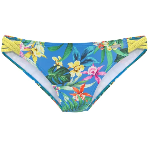 VENICE BEACH Bikini hlačke modra / zelena / roza