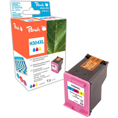 Peach Črnilo HP 304XL N9K07AE 13ml color z nivojem črnila 320041, (20385831) Slike