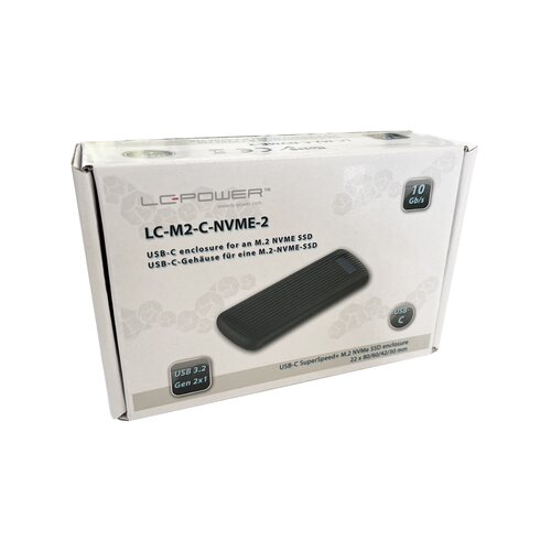 LC Power kućište vanjskog tvrdog diska, 3.2 2x1 Type C, M.2 NVMe SSD, LC-M2-C-NVME-2 Cene