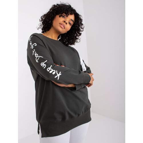 RELEVANCE Tunic-RV-TU-7158.76P-Dark khaki Cene